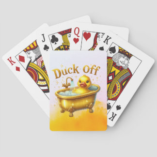 Funny Bath Duck Poker Cards