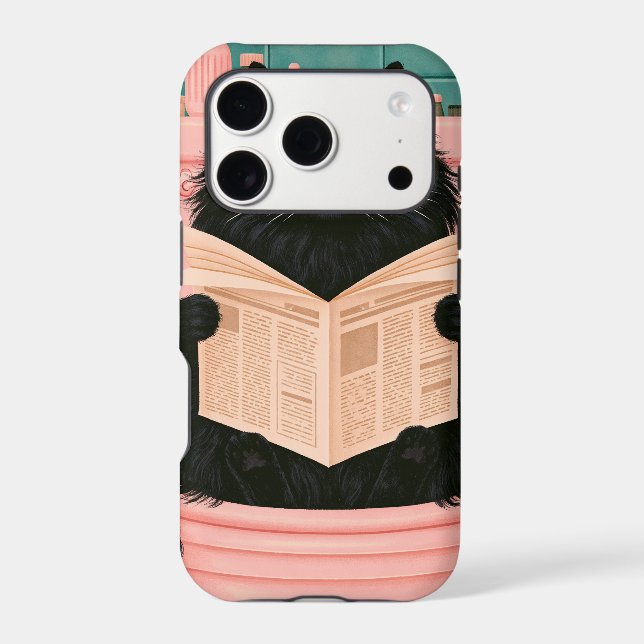 Funny Bathroom Black Cat  Case-Mate iPhone Case (Back)