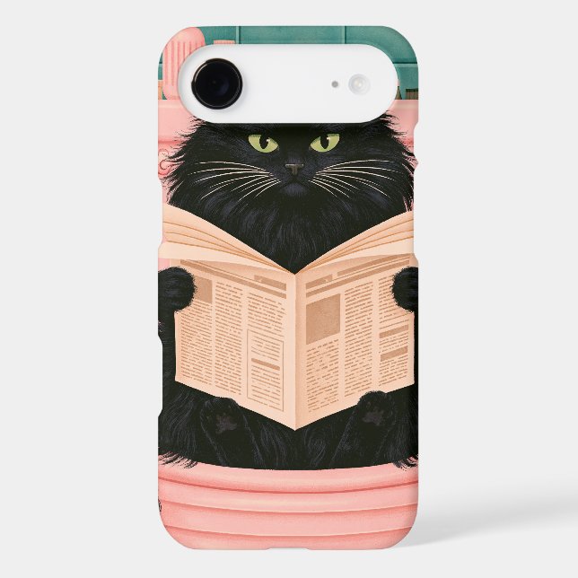 Funny Bathroom Black Cat  Case-Mate iPhone Case (Back)