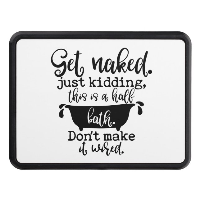 Funny Bathroom Design For Your Home Decoration Hitch Cover (Front)