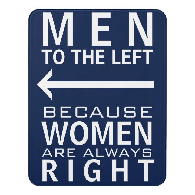 Funny Bathroom Direction Sign | Funny Toilet Sign (Contemporary Vert)