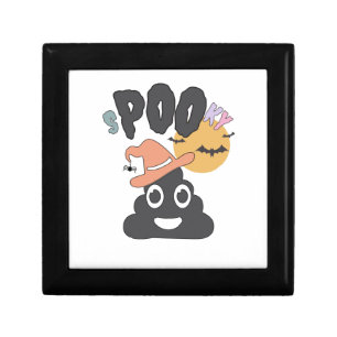 Funny Bathroom Humor Halloween Spooky Poo Design Gift Box