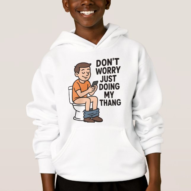 Funny Bathroom Humor Hoodie (Front)