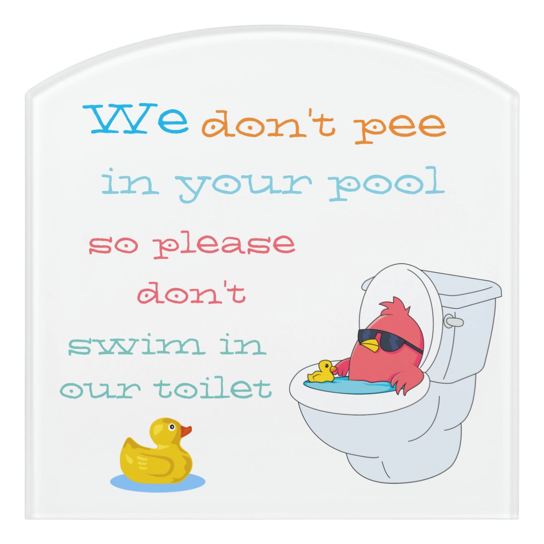 Funny Bathroom Sign | Zazzle