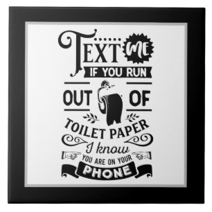 funny bathroom text word art ceramic tile