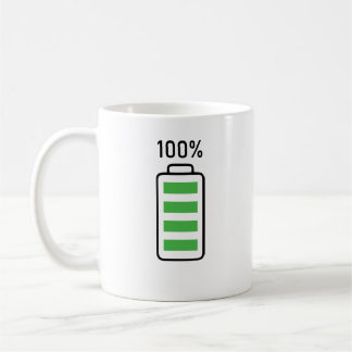 Funny Battery Charging Design Coffee & Tea Mug