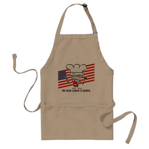 Funny BBQ apron for dad  Beige