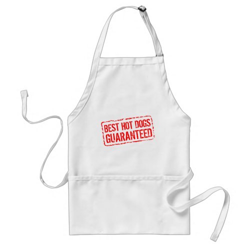 Funny BBQ apron for men  Best hot dogs guaranteed