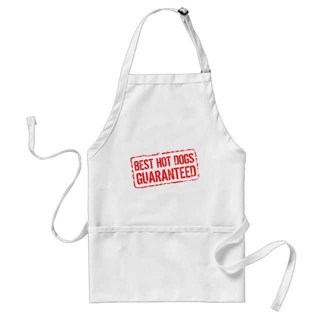Funny BBQ apron for men | Best hot dogs guaranteed (Front)