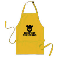 Funny BBQ apron for men | Respect the beard