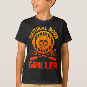 Funny Bbq Art For Men Women Grilling Meat Smoking T-Shirt