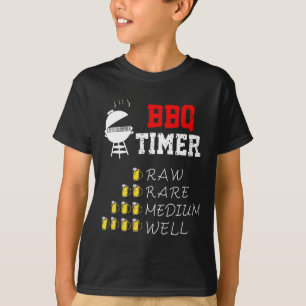 Funny Bbq Art For Men Women Grilling Meat Smoking T-Shirt