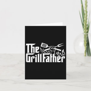 Funny Bbq Dad Retro Grill Father Mens Fathers Day  Card