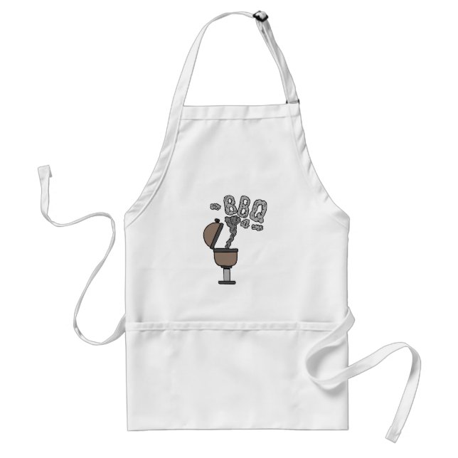 Funny BBQ Gift Cookout Barbecue Grill Griling Adult Apron (Front)