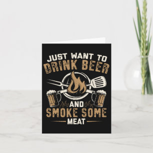 Funny Bbq Grill Chef Grilling Master Rbecue Lover  Card
