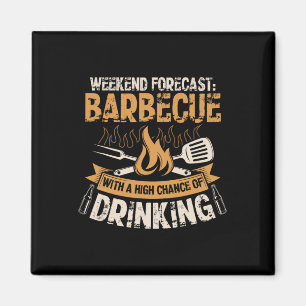 Funny Bbq Grill Chef Grilling Master Rbecue Lover Magnet