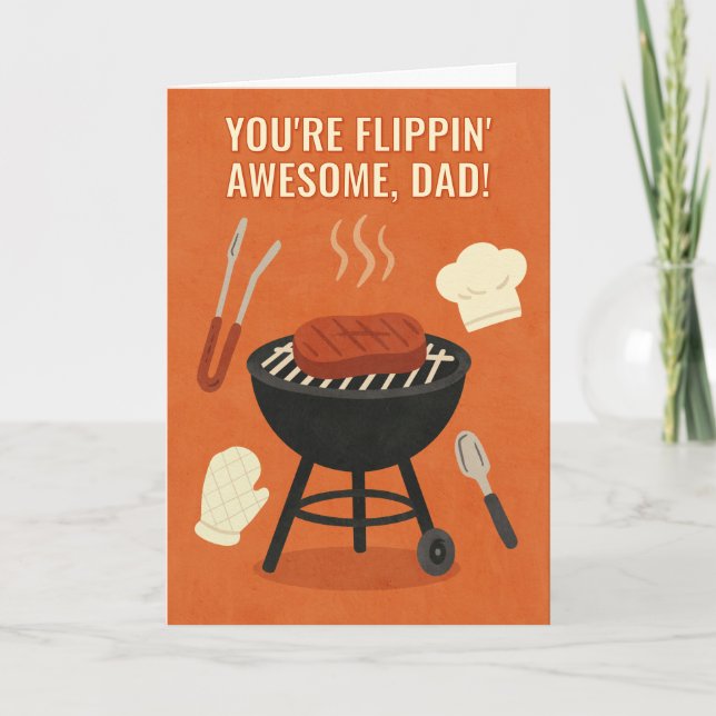 Funny BBQ Grill Father’s Day Card (Front)