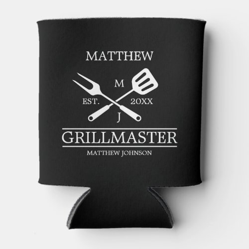 Funny BBQ Grill Master Personalized Barbecue Best  Can Cooler