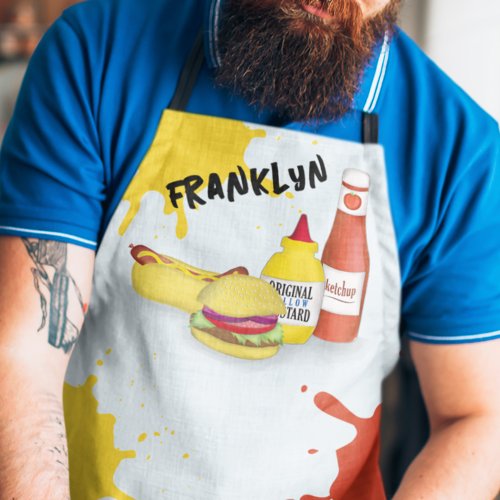Funny BBQ Grill Personalized  Apron