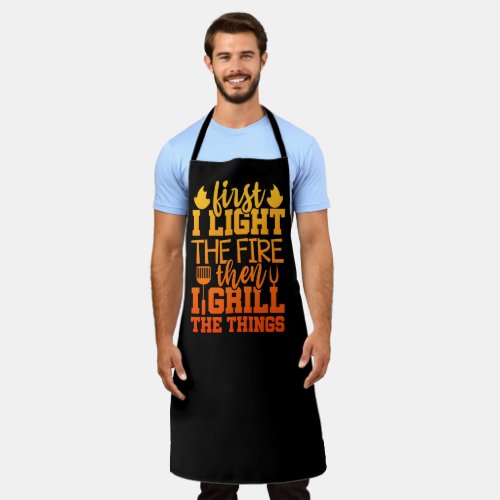 Funny BBQ Grill Quote Apron
