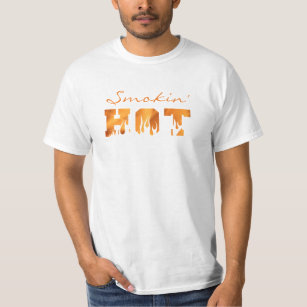 Funny BBQ Grill Smoker SMOKIN HOT Fire Flames T-Shirt