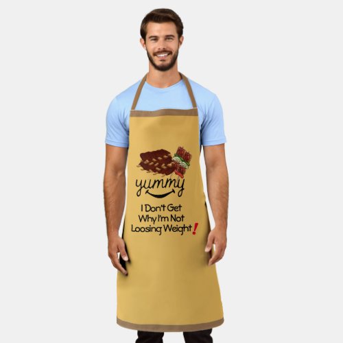 Funny BBQ Griller Aprons Fathers Day Weight Loss Apron
