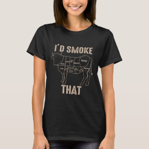 Funny Bbq Grilling Quote Cow T-Shirt