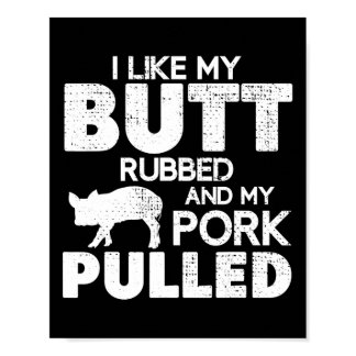 Funny Bbq Grilling Quote Pig Pulled Pork Bbq Grill Poster