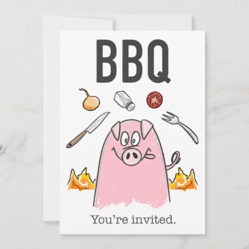 Funny BBQ Invitation