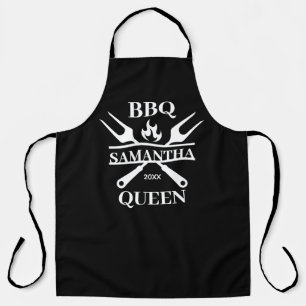 Funny BBQ Personalized Barbecue Queen Apron