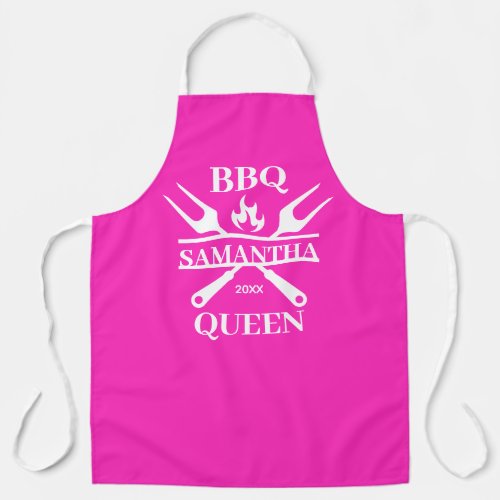 Funny BBQ Personalized Barbecue Queen Apron