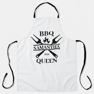 Funny BBQ Personalized Barbecue Queen Apron