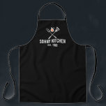 Funny BBQ Personalized Kitchen Apron<br><div class="desc">Real Men Cook custom gifts Personalized Kitchen Birthday  Gift for Husband,  Gifts for Dad,  daddy Christmas For Him,  Funny BBQ Apron,  Fathers Day</div>