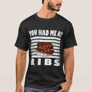 Funny BBQ Rib Lover Meat Smoker Grill T-Shirt