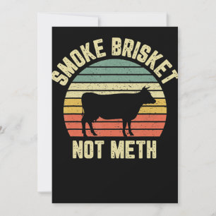 Funny Bbq Smoke Brisket Not Novelty Grilling Holiday Card