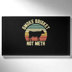 Funny Bbq Smoke Brisket Not Novelty Grilling Name Tag