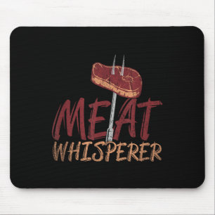 Funny Bbq Smoked Meat Steak Gift Idea Barbecue Mouse Pad