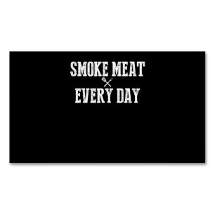 Funny Bbq Smoker Accessory Pitmaster Dad Grilling Business Card Magnet