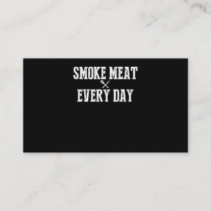 Funny Bbq Smoker Accessory Pitmaster Dad Grilling Loyalty Card