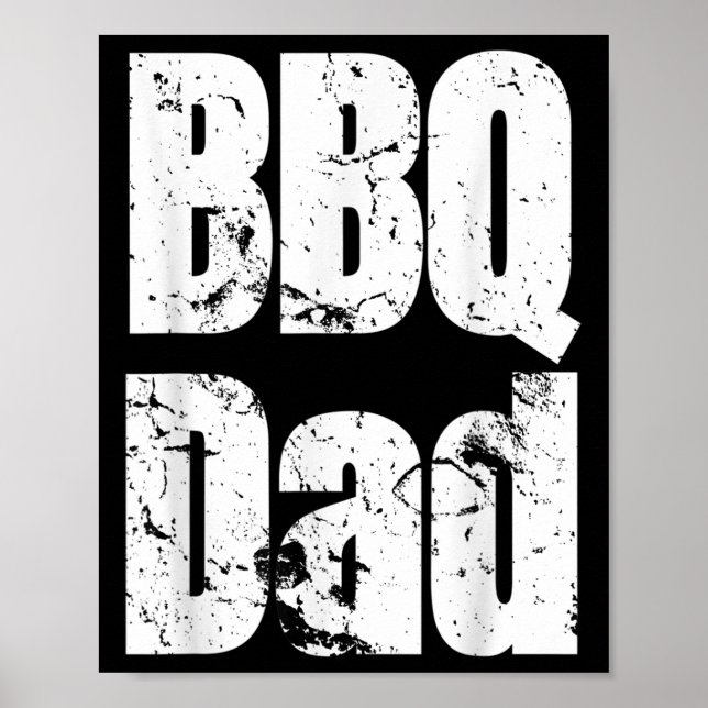 Funny Bbq Smoker Accessory Pitmaster Dad Grilling  Poster (Front)