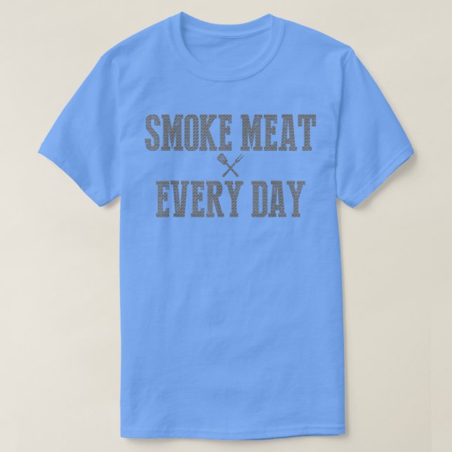 Funny BBQ Smoker Accessory Pitmaster Dad Grilling  T-Shirt (Design Front)
