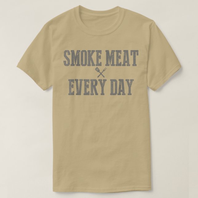 Funny Bbq Smoker Accessory Pitmaster Dad Grilling  T-Shirt (Design Front)