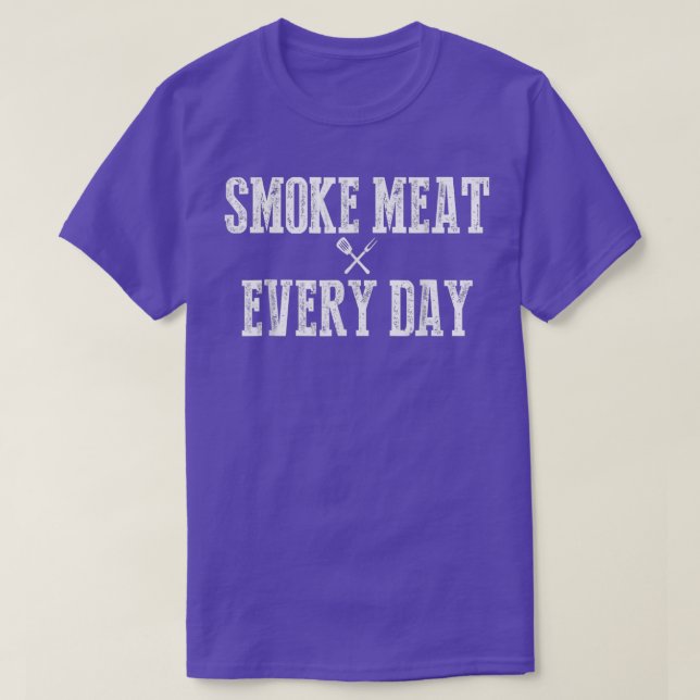 Funny Bbq Smoker Accessory Pitmaster Dad Grilling  T-Shirt (Design Front)