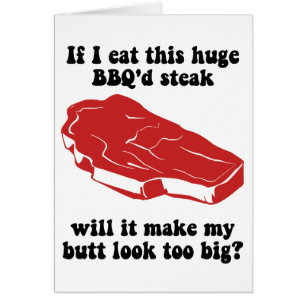 Funny BBQ Steak Cards