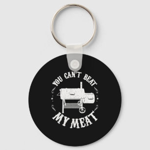 Funny Bbq T Reverse Flow Smoker Accessory Dad Gril Keychain