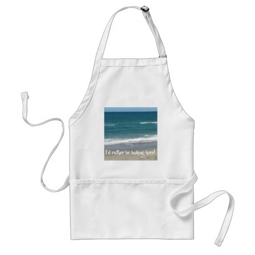 Funny Beach Apron for a Baker