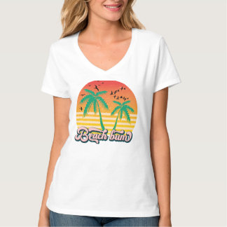 Funny beach bum word art  T-Shirt