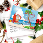 Funny Beach Christmas Party Invitation Postcard<br><div class="desc">Embrace the holiday spirit with a twist and spread the merriment with our Custom Funny Beach Christmas Party Invitation Postcards. The warm sandy beach and the cool holiday vibes make a whimsical combo that's sure to bring a laugh. Personalize each card with your own message to add that extra personal...</div>