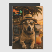 Funny Beach Dog Wall Art Printable (Front/Back)