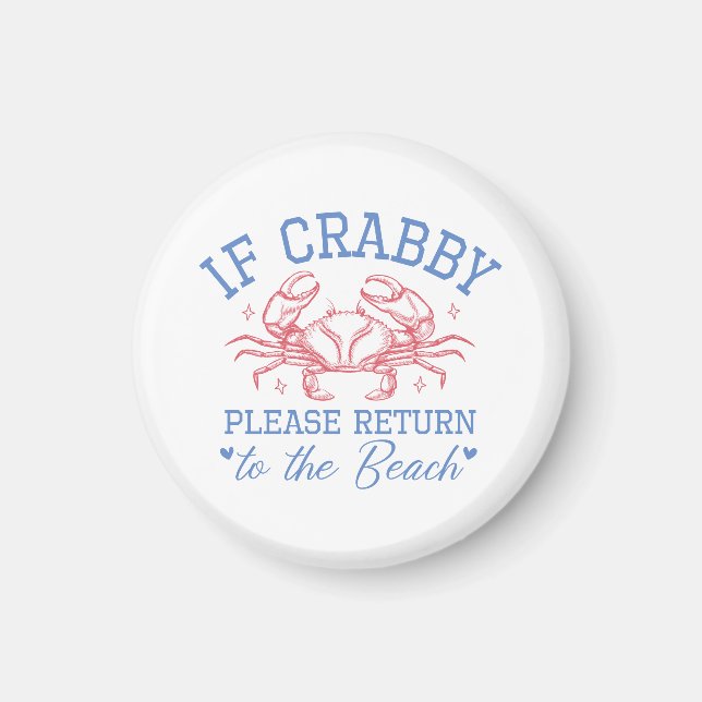 Funny Beach Fridge Magnet Coastal Humor Kitchen (Front)